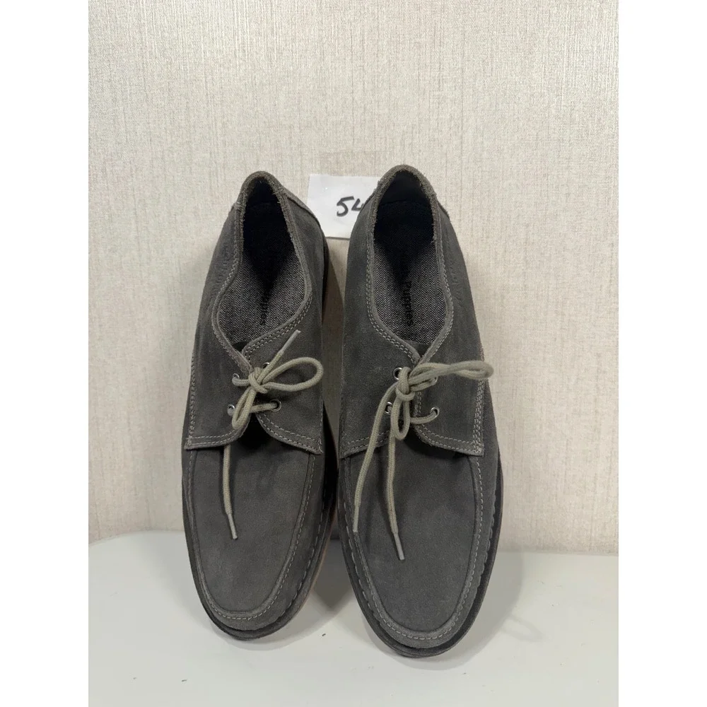 Hush Puppies Mens Grey Suede Lace Up Casual Oxford Shoes HMV10366 Size 10